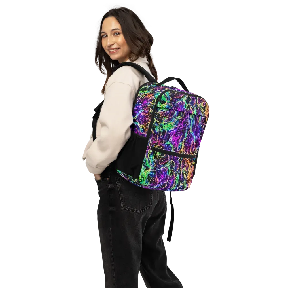 Nightwave Riot on Utility Backpack — Back