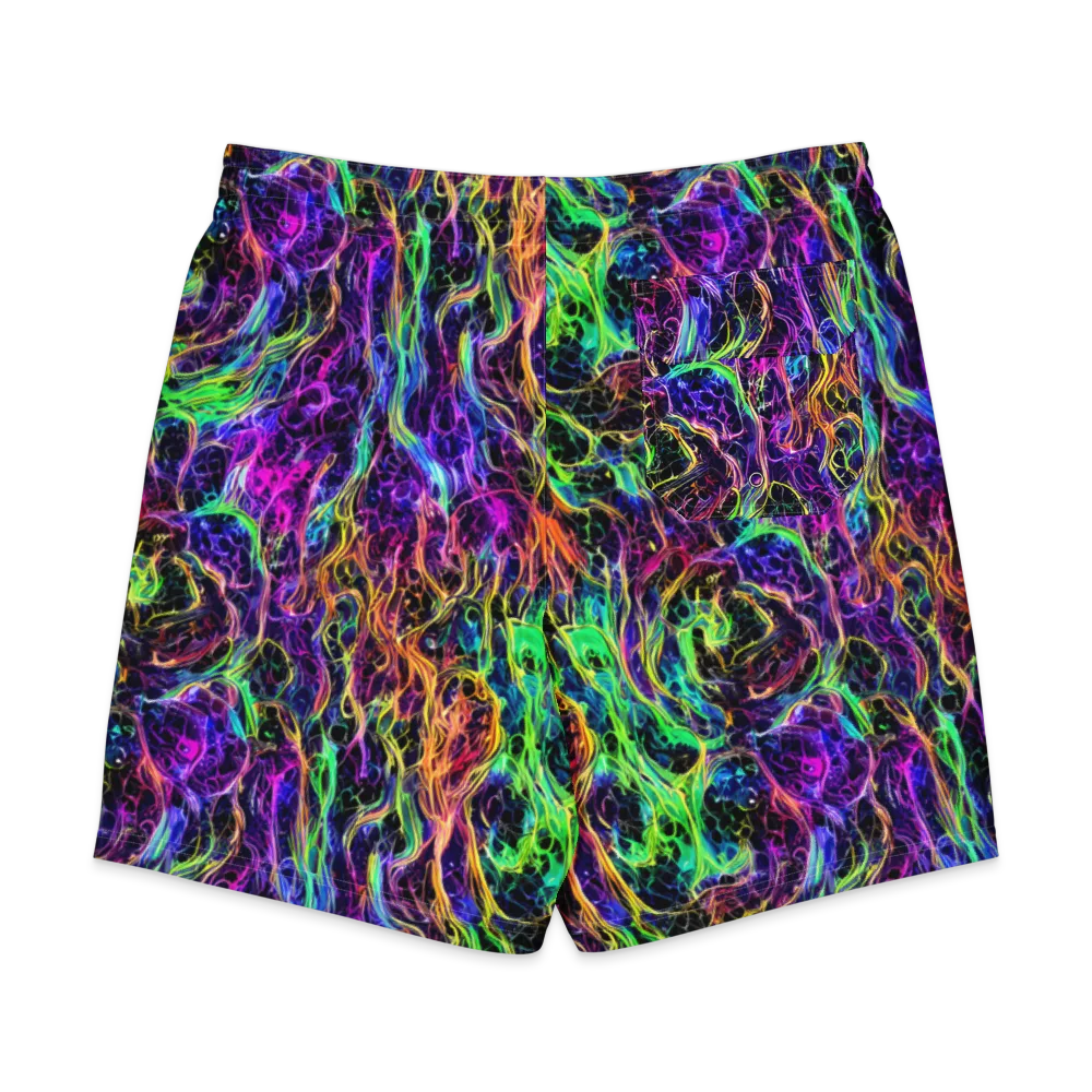 Nightwave Riot on Men's Board Shorts — Back