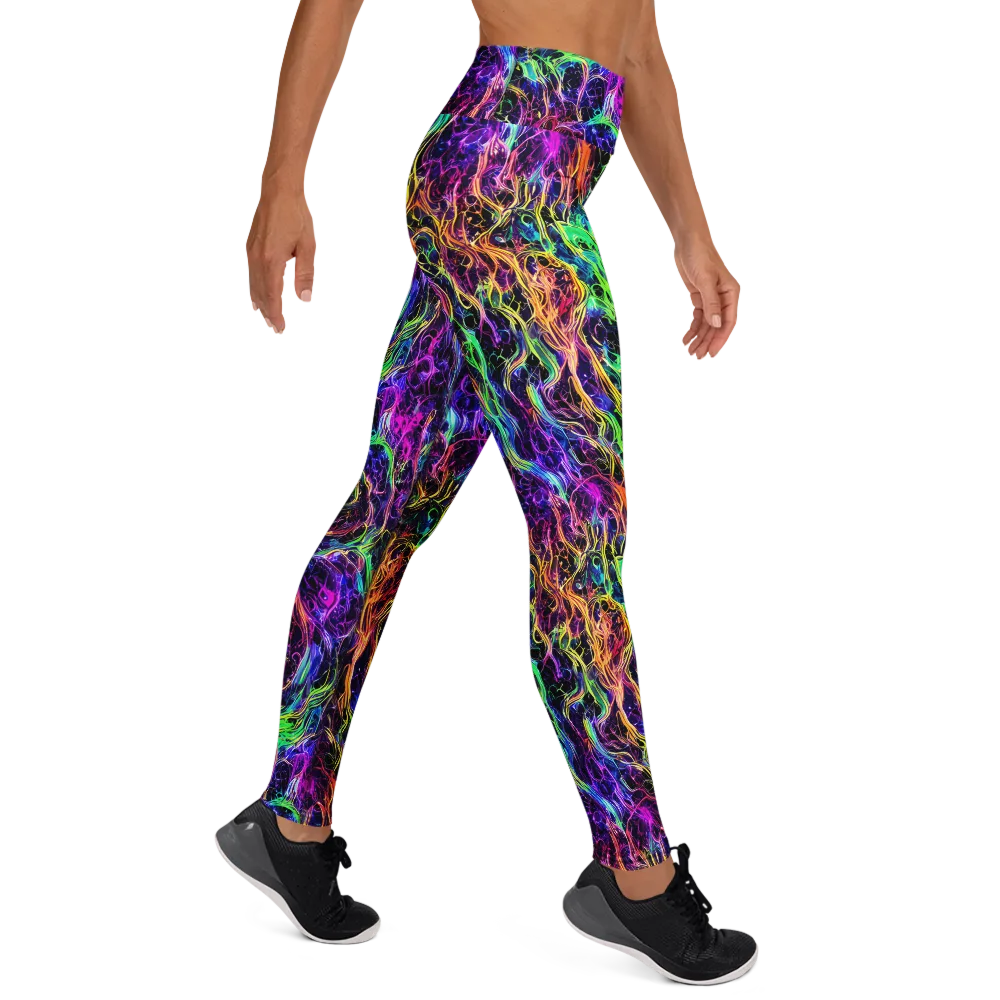 Nightwave Riot on Yoga Leggings — Right