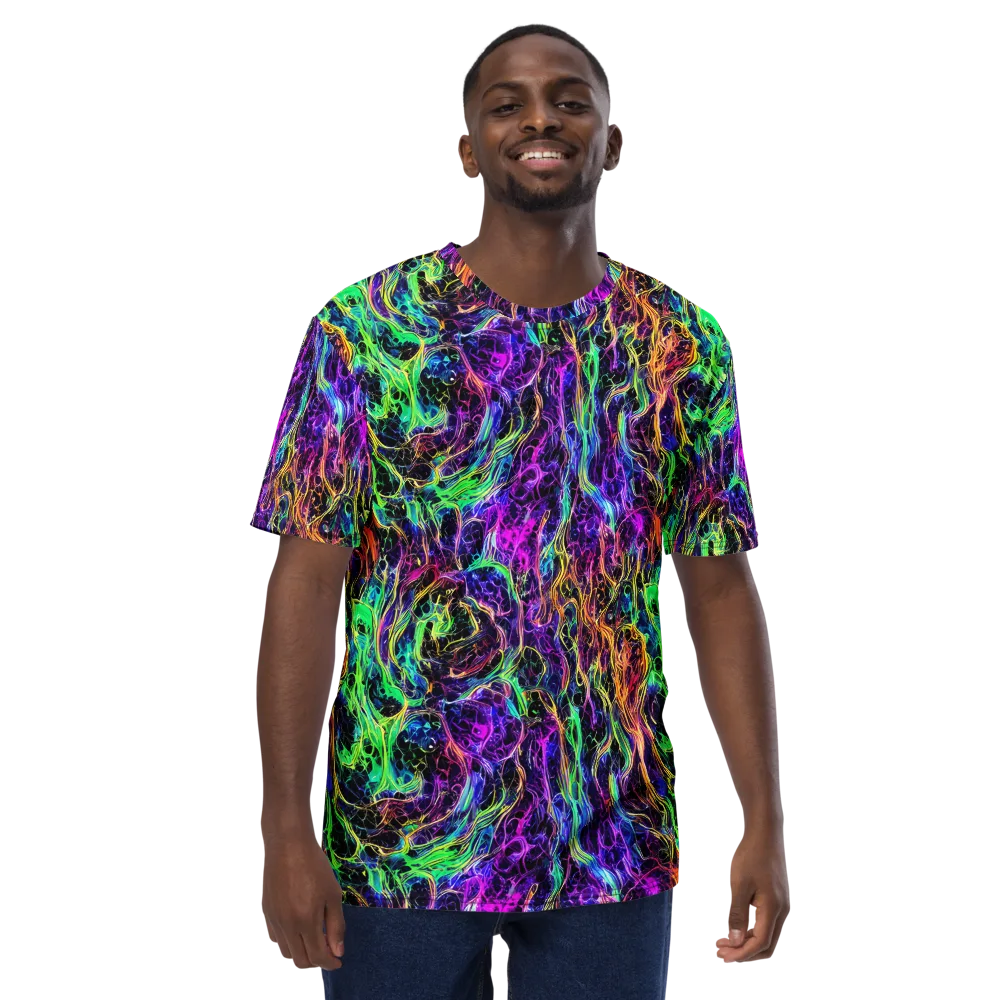 Nightwave Riot on Men's Crew Neck T-Shirt — Front