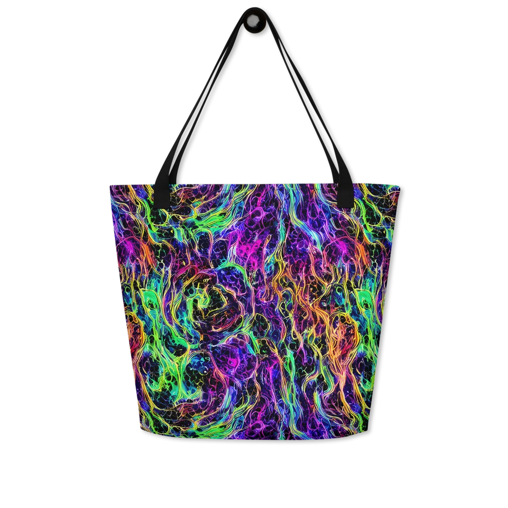 Nightwave Riot on Large Tote Bag W/ Pocket — Front
