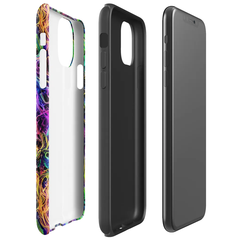 Nightwave Riot on Tough Case for iPhone® — Right