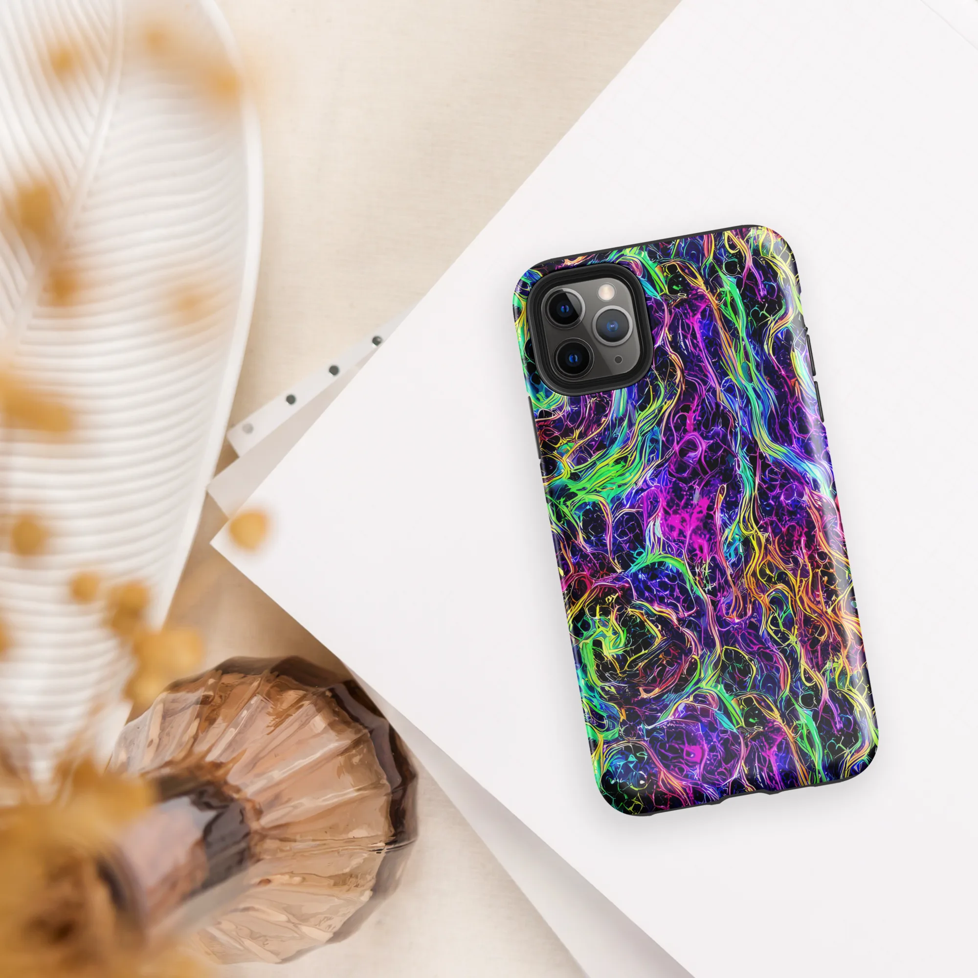 Nightwave Riot on Tough Case for iPhone® — Front