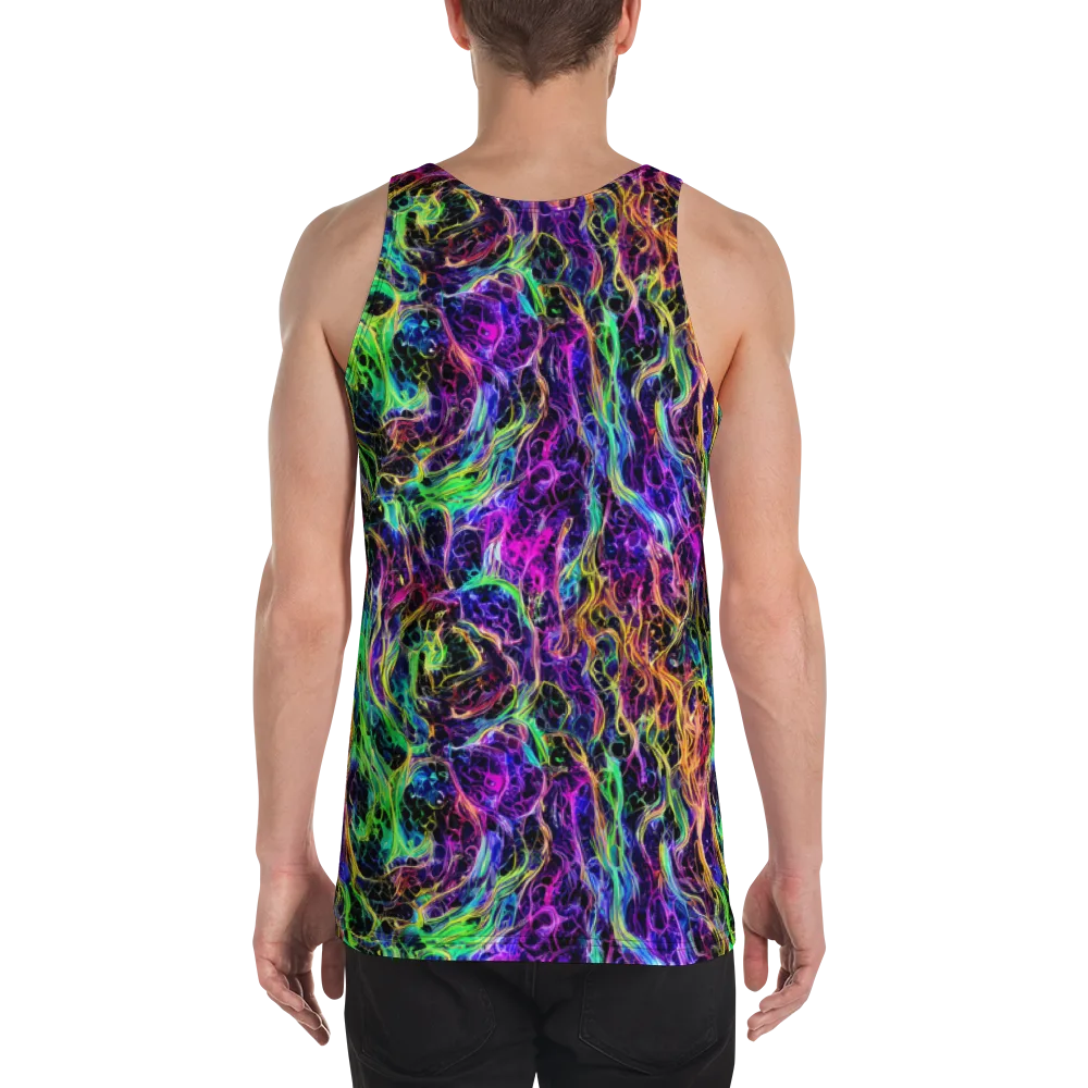 Nightwave Riot on Men's Tank Top — Back