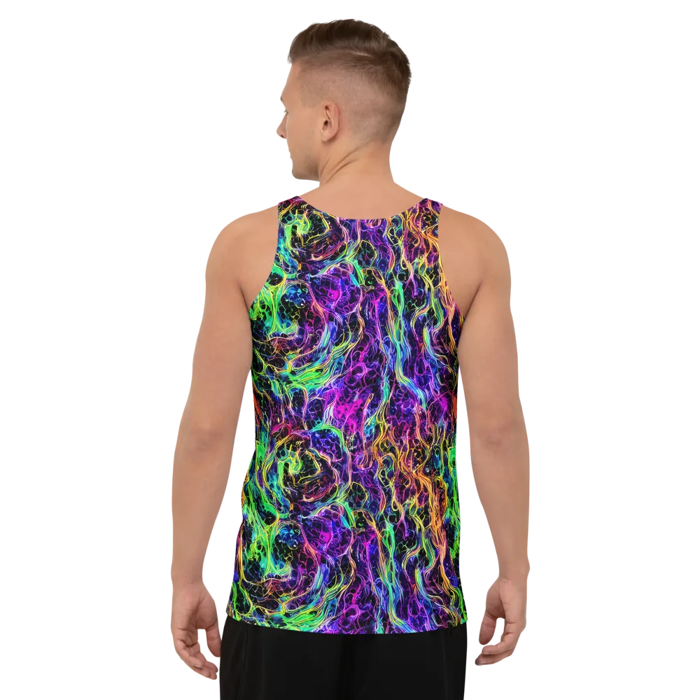 Nightwave Riot on Men's Tank Top — Back