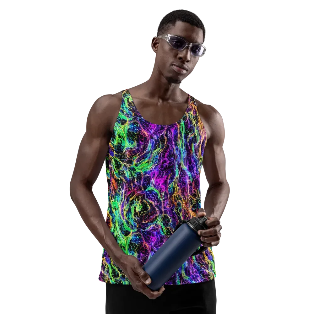 Nightwave Riot on Men's Tank Top — Front