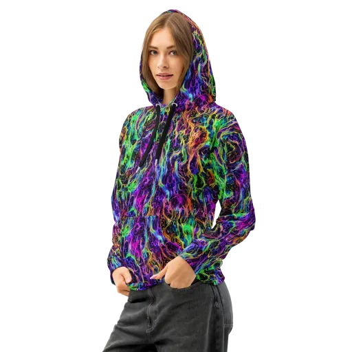 Nightwave Riot on a Cotton Hoodie