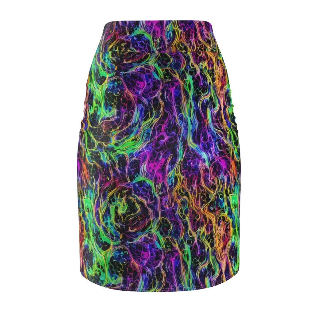 Nightwave Riot on Pencil Skirt — Back