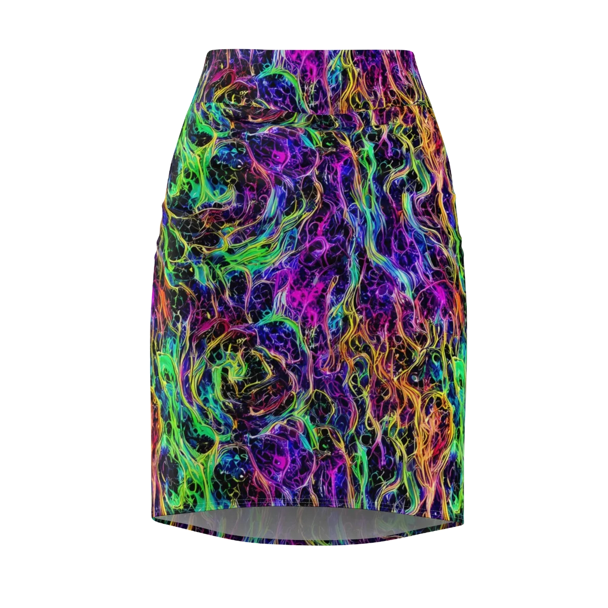 Nightwave Riot on Pencil Skirt — Front