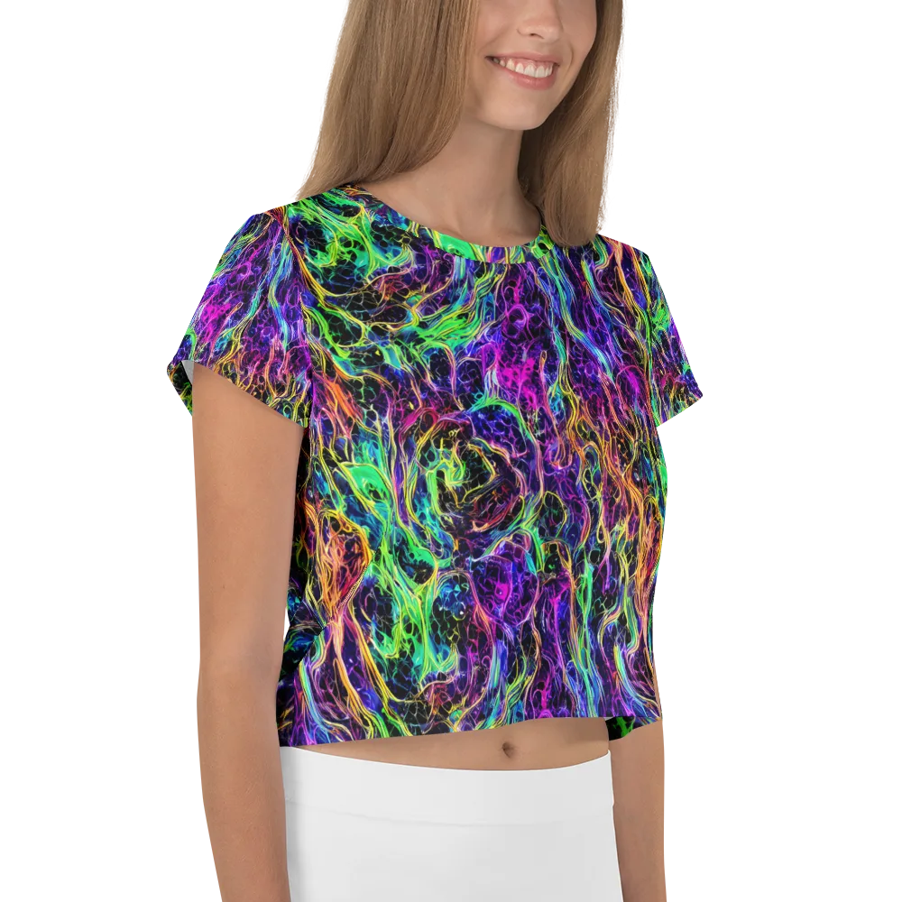 Nightwave Riot on Crop Tee — Right