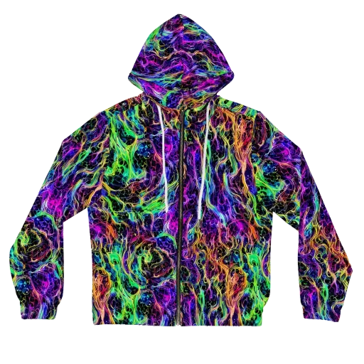 Nightwave Riot on a Women's Full-Zip Hoodie