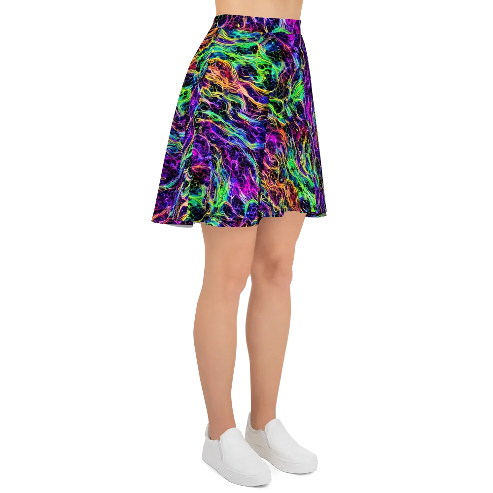 Nightwave Riot on Skater Skirt — Right
