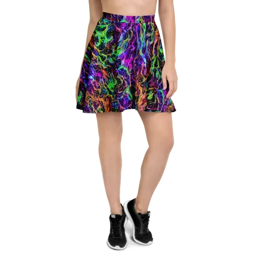 Nightwave Riot on a Skater Skirt