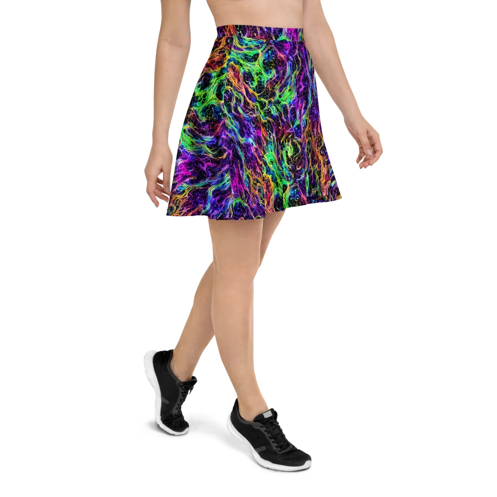 Nightwave Riot on Skater Skirt — Right