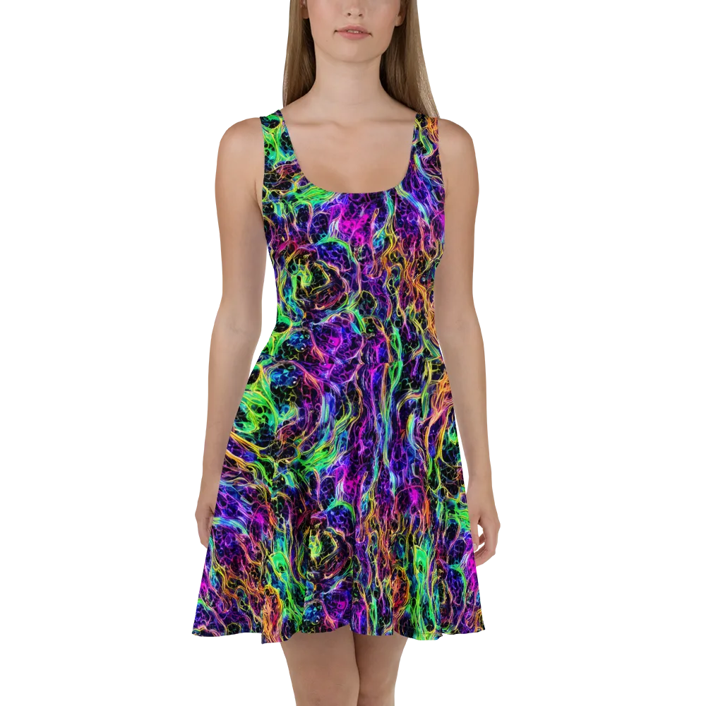 Nightwave Riot on Skater Dress — Front
