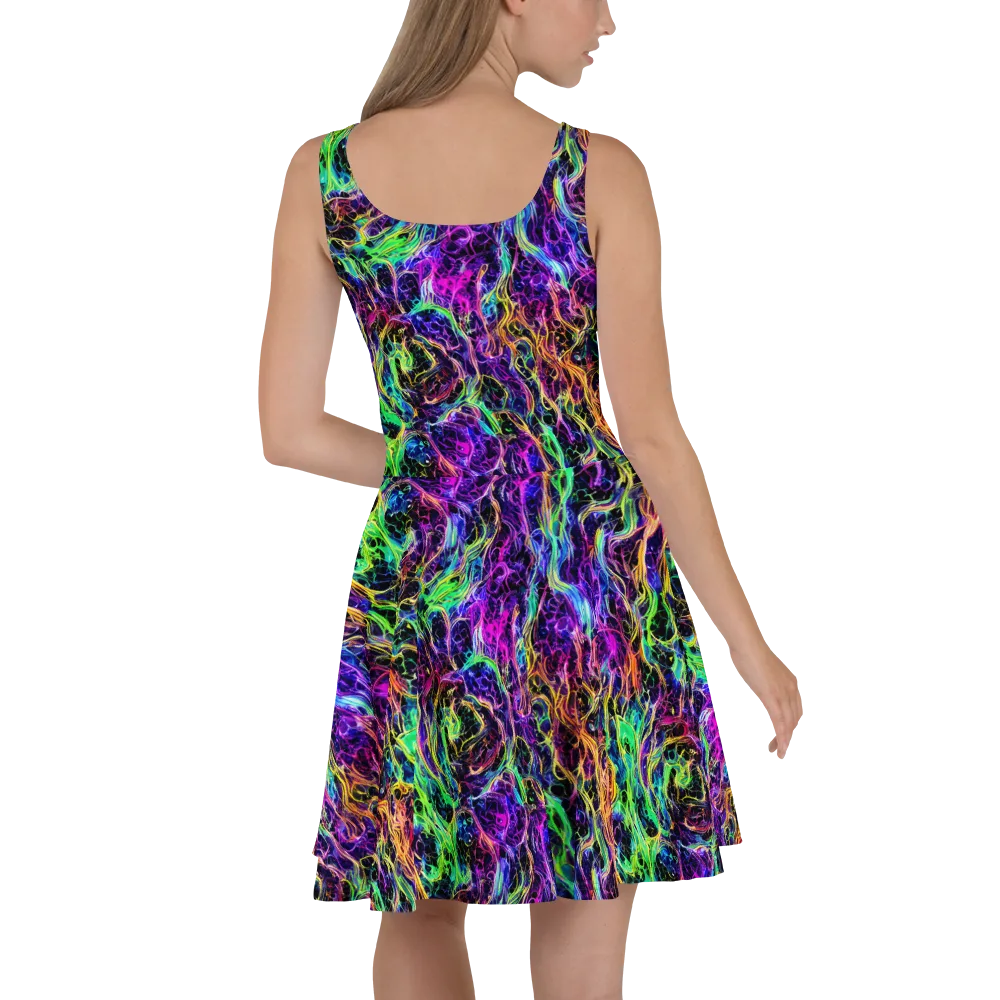 Nightwave Riot on Skater Dress — Back