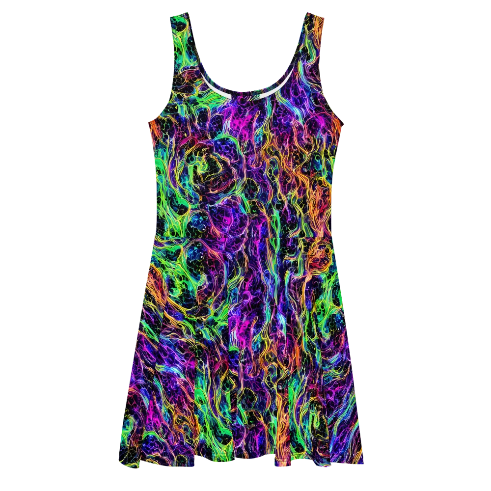 Nightwave Riot on Skater Dress — Front