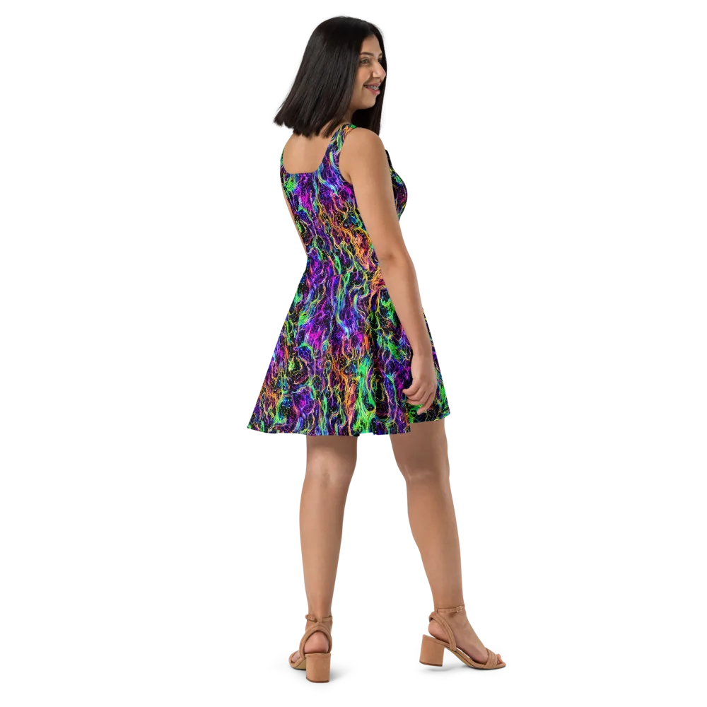 Nightwave Riot on Skater Dress — Right
