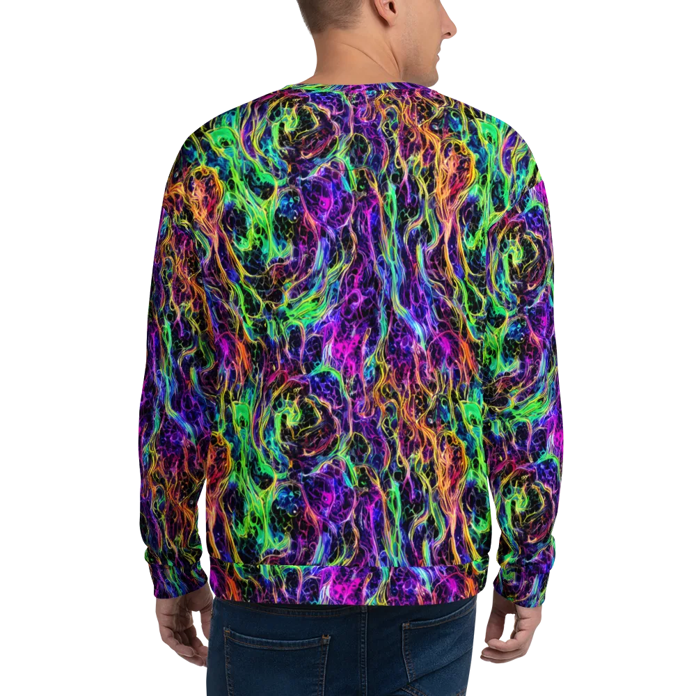 Nightwave Riot on Sweatshirt — Back