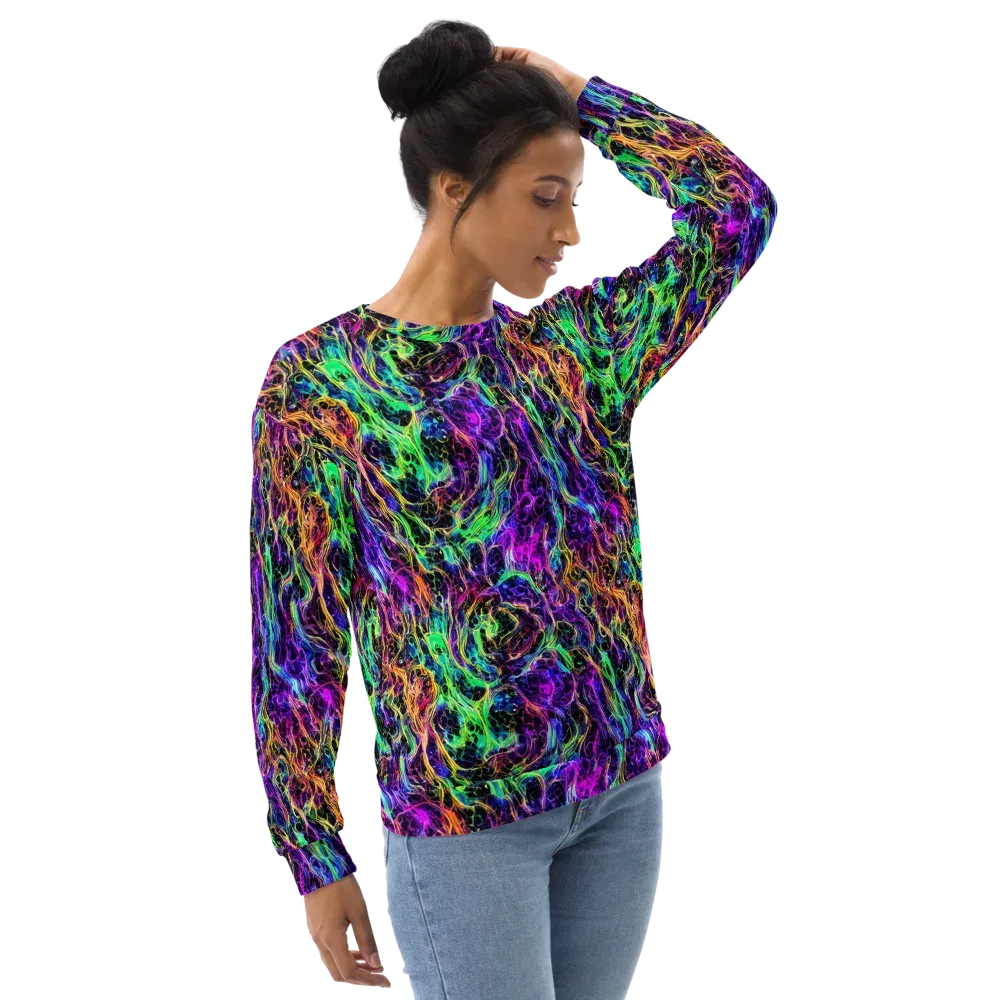 Nightwave Riot on Sweatshirt — Right Front