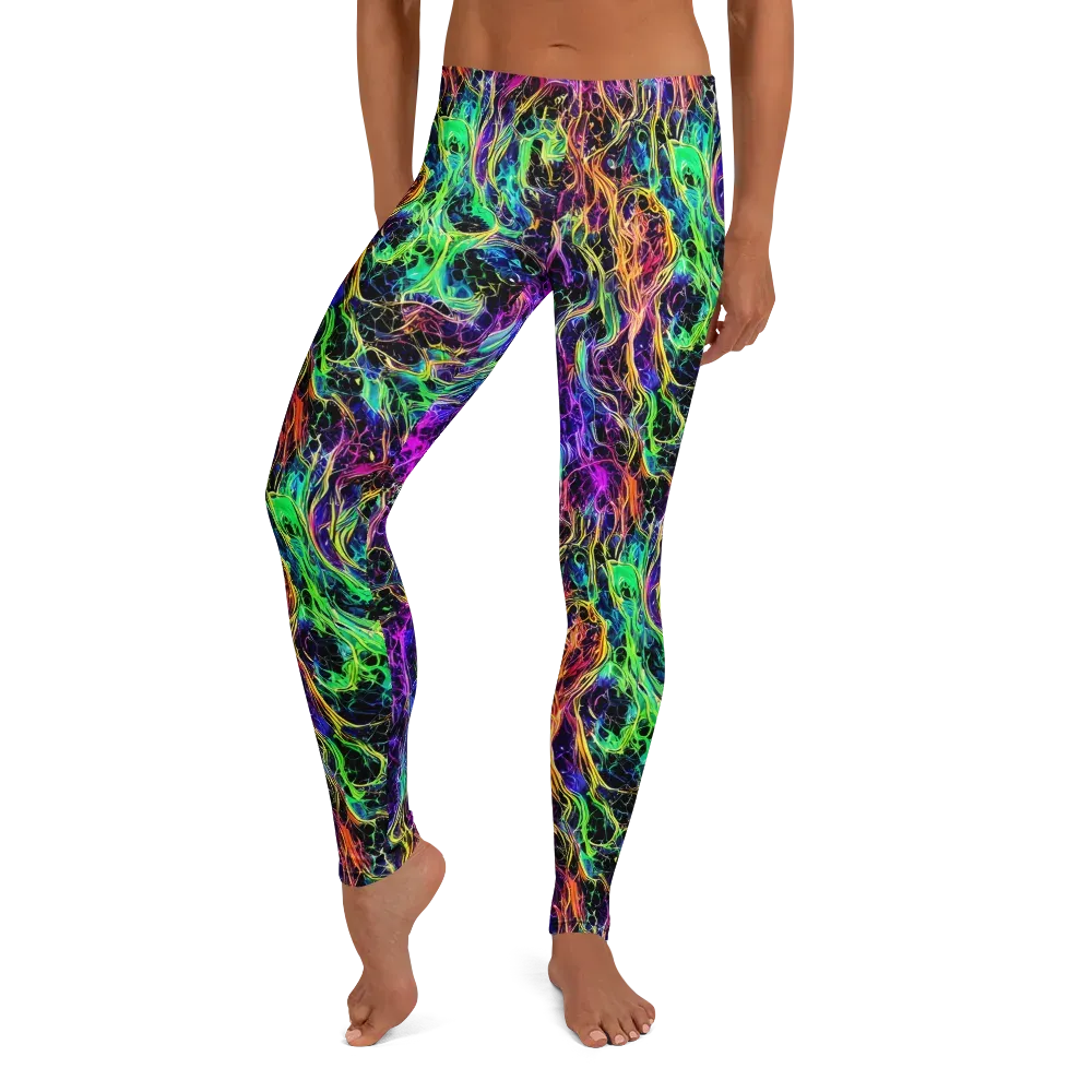 Nightwave Riot on Leggings — Front