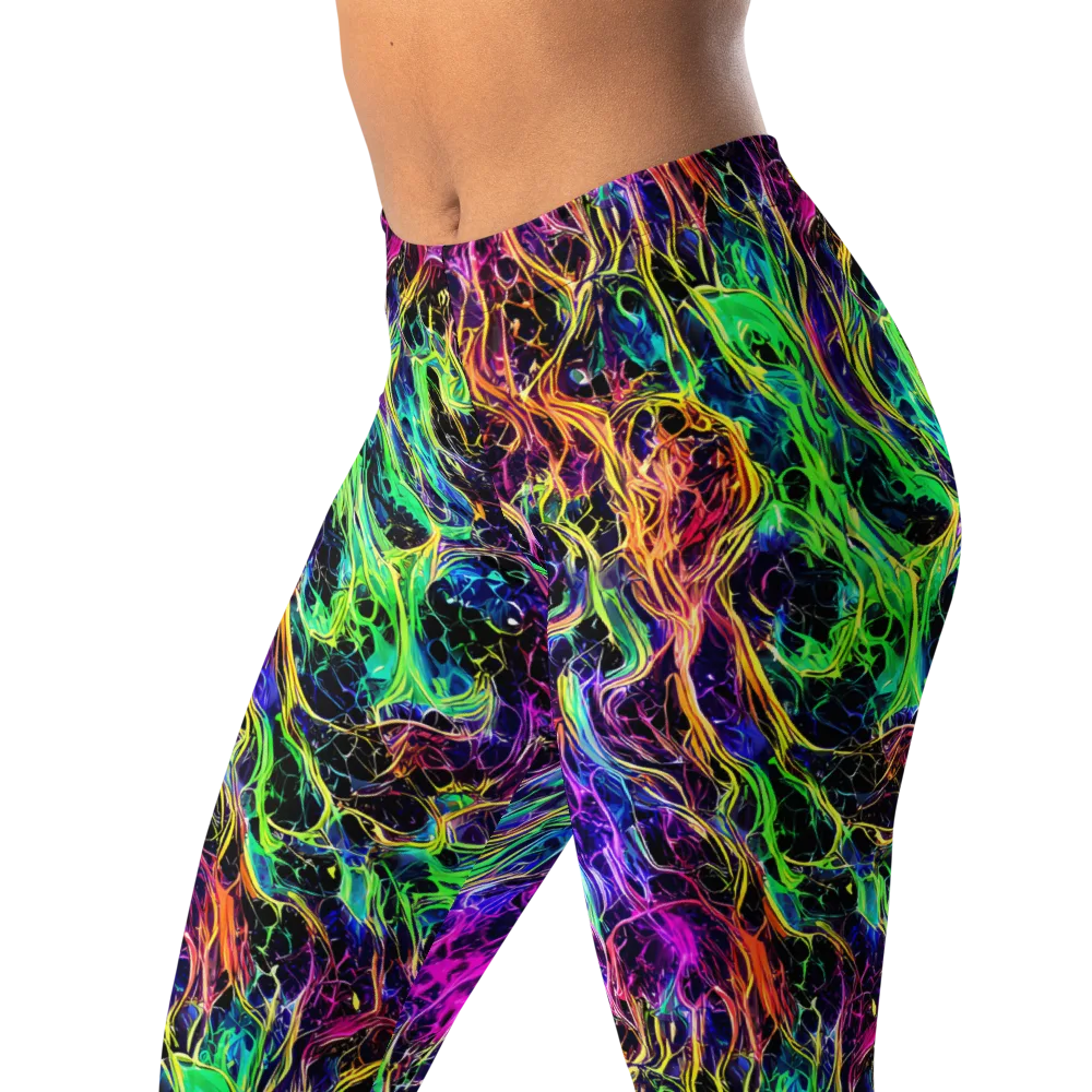 Nightwave Riot on Leggings — Left Front