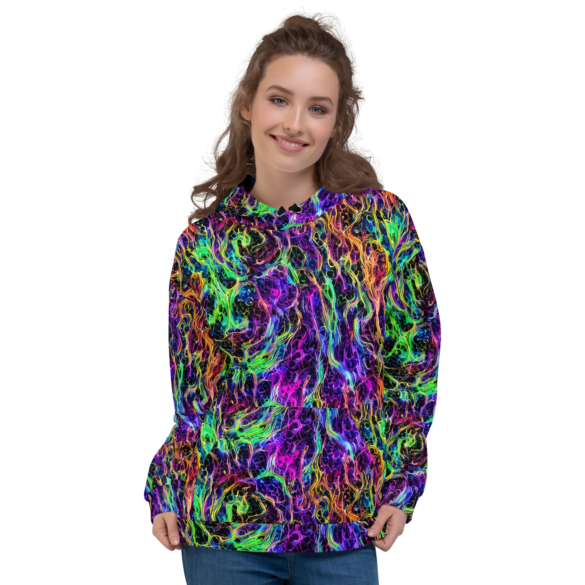 Nightwave Riot on Hoodie — Front