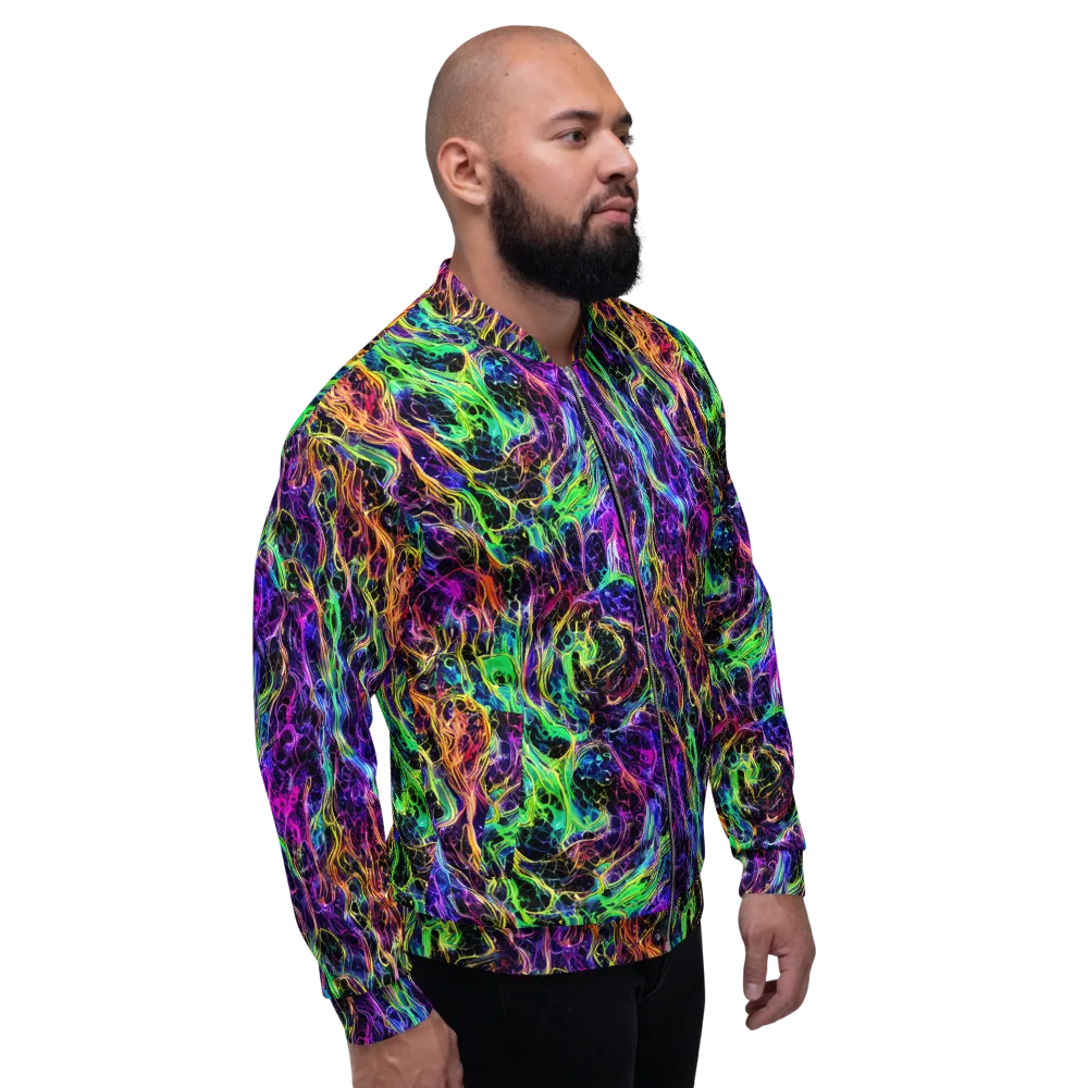 Nightwave Riot on Bomber Jacket — Right