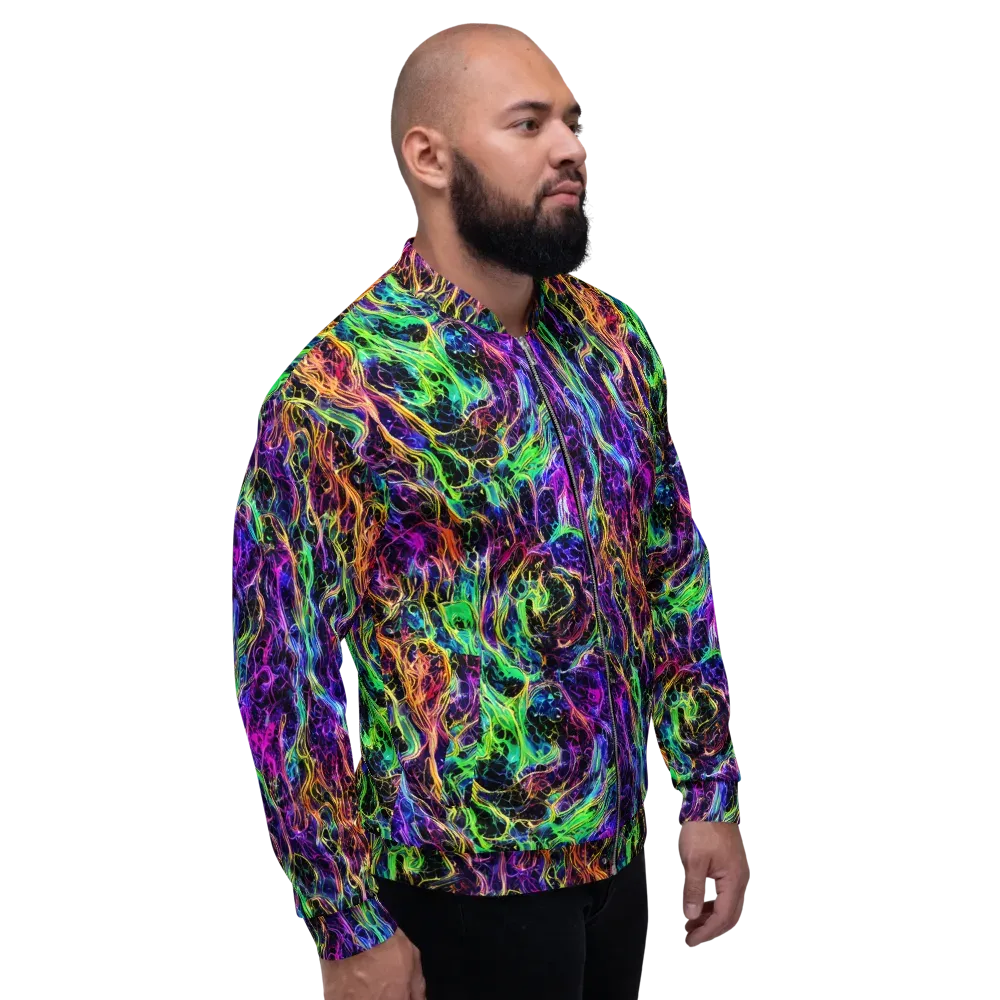 Nightwave Riot on Bomber Jacket — Right