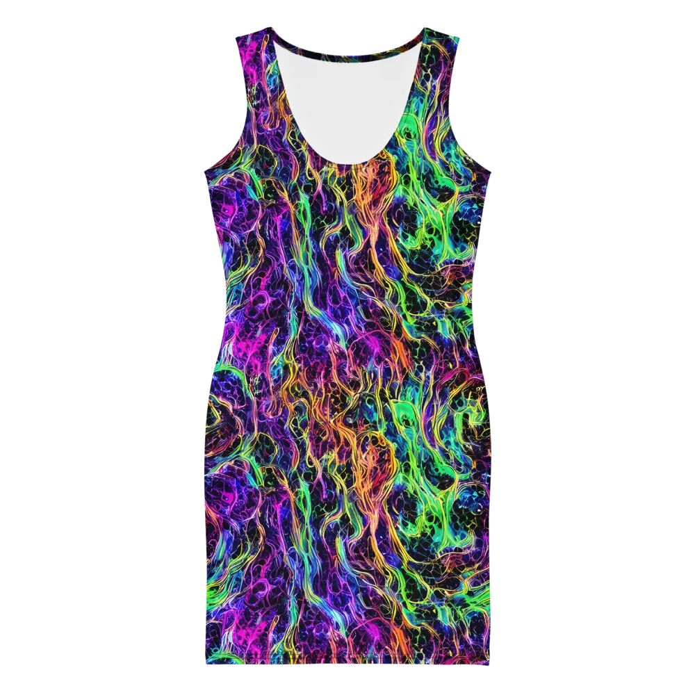 Nightwave Riot on Bodycon Dress — Front