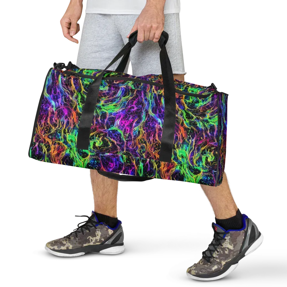 Nightwave Riot on Duffle Bag — Front
