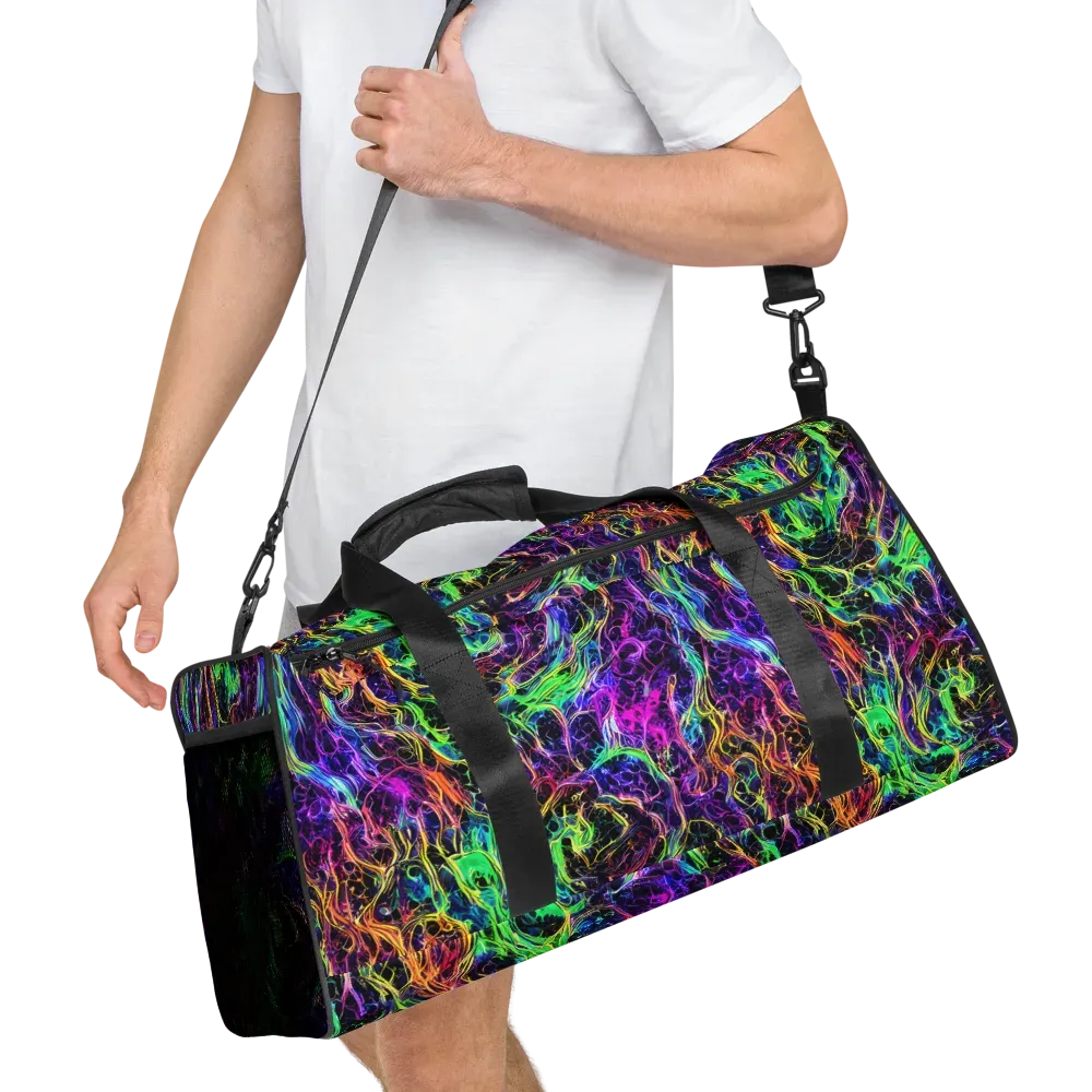 Nightwave Riot on Duffle Bag — Right Front