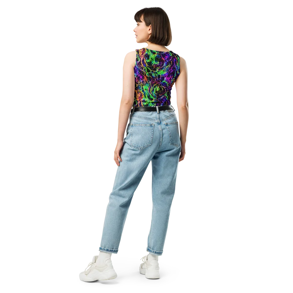 Nightwave Riot on Crop Top — Back