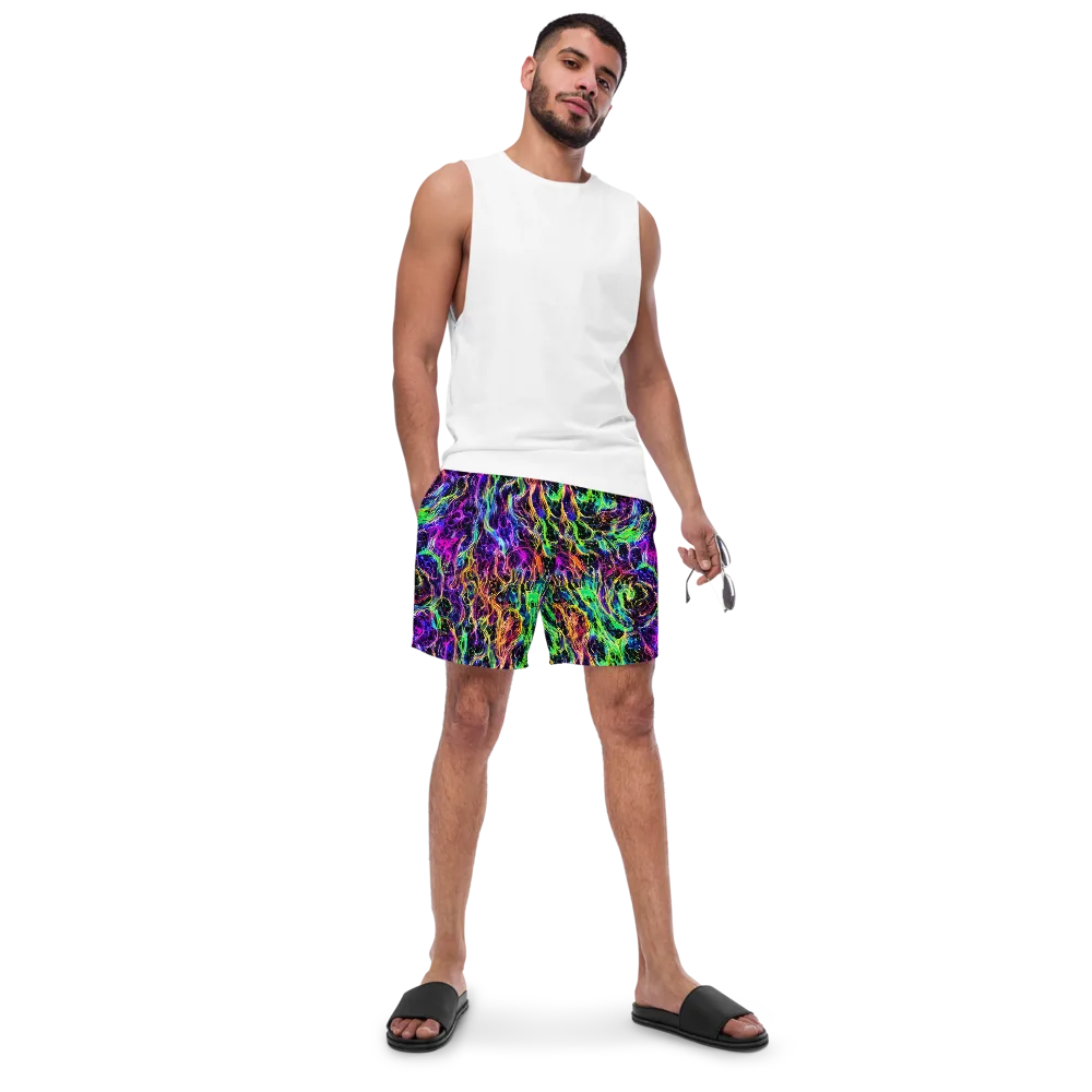 Nightwave Riot on Swim Trunks — Front