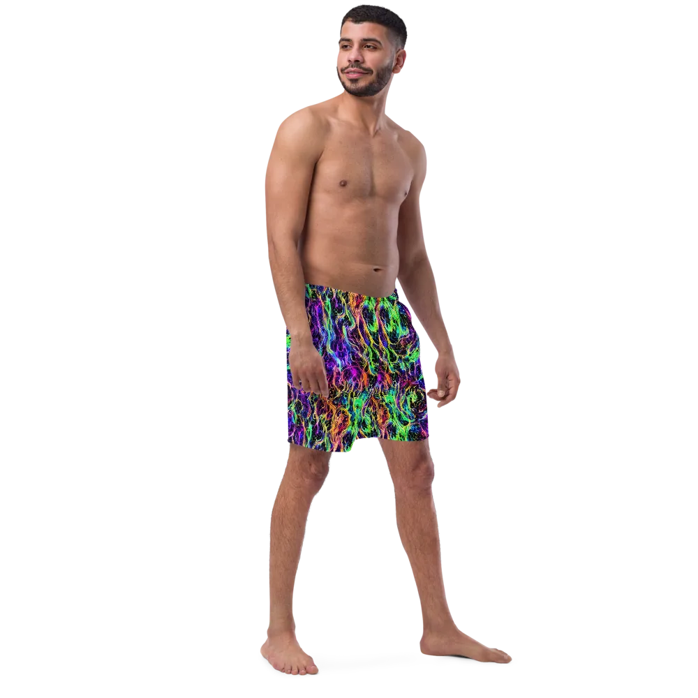 Nightwave Riot on Swim Trunks — Right Front