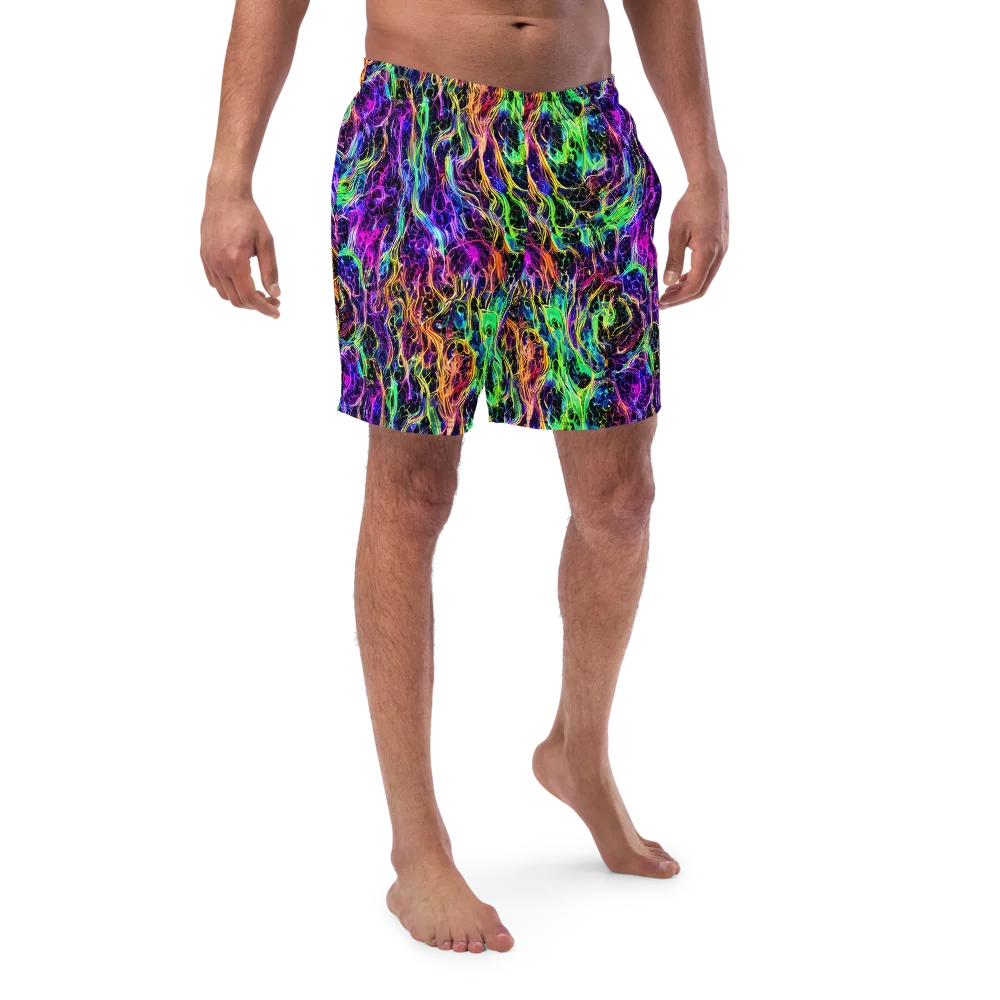 Nightwave Riot on Swim Trunks — Front