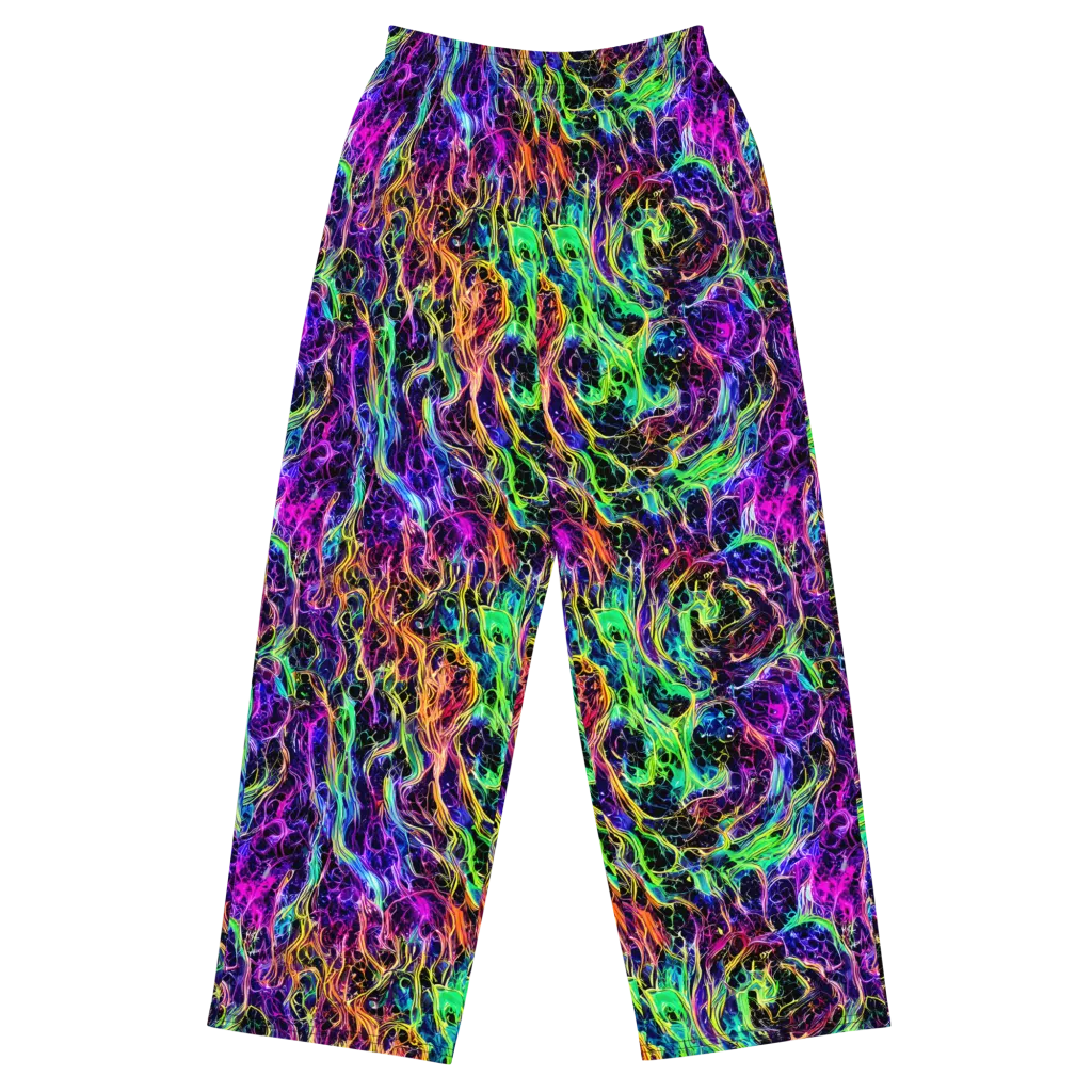 Nightwave Riot on Wide-Leg Pants — Front