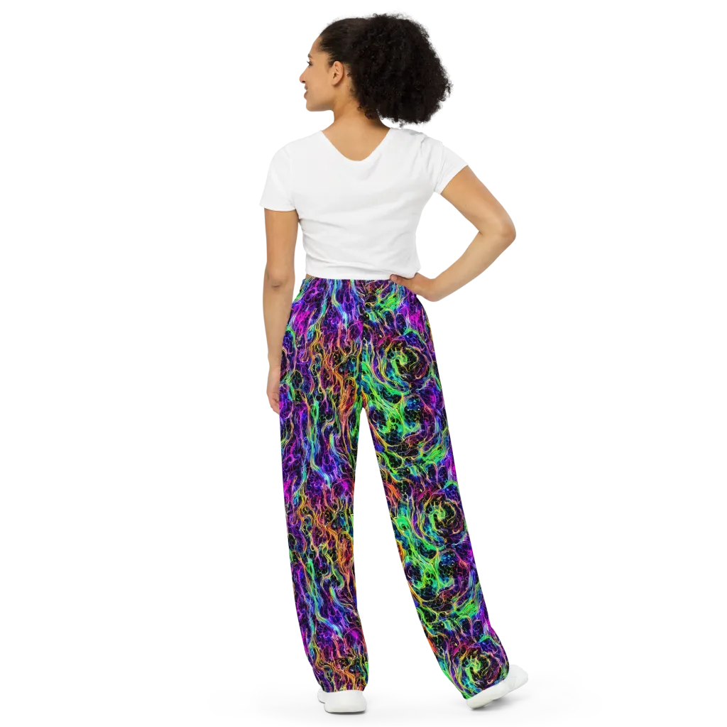 Nightwave Riot on Wide-Leg Pants — Back