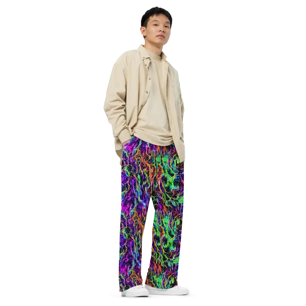 Nightwave Riot on Wide-Leg Pants — Right Front