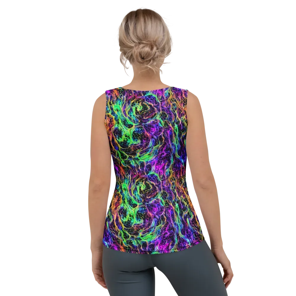 Nightwave Riot on Women's Tank Top — Back