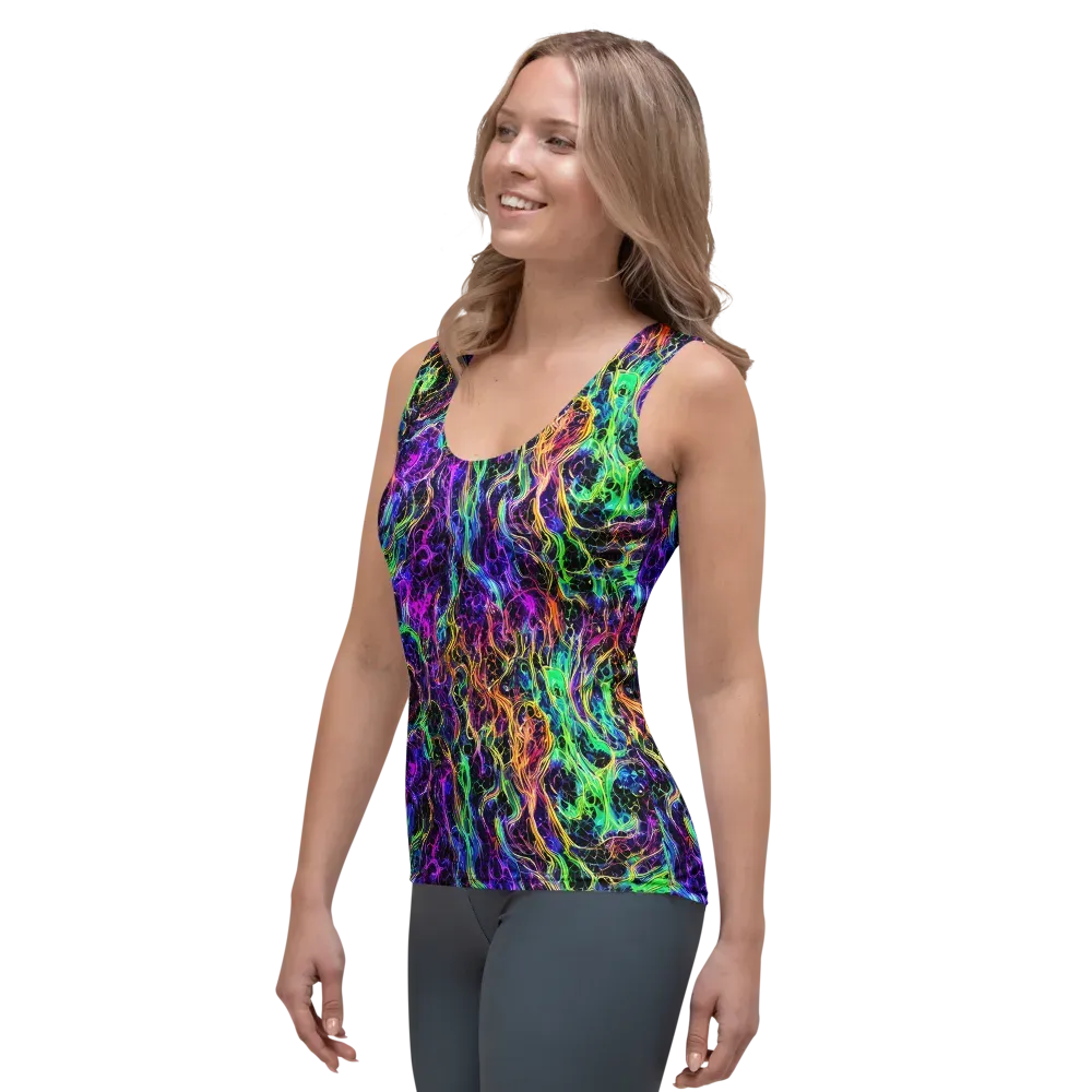 Nightwave Riot on Women's Tank Top — Left Front