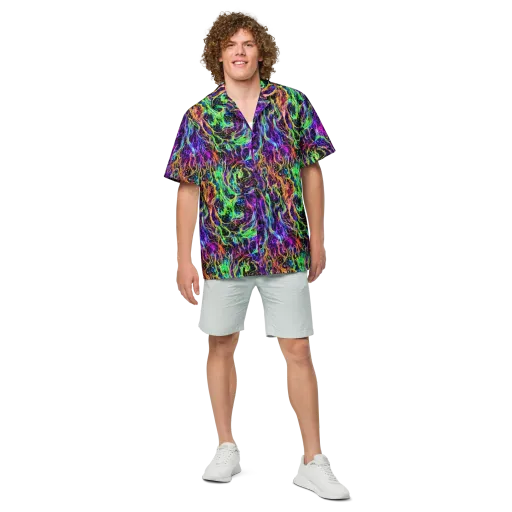 Nightwave Riot on a Button Shirt