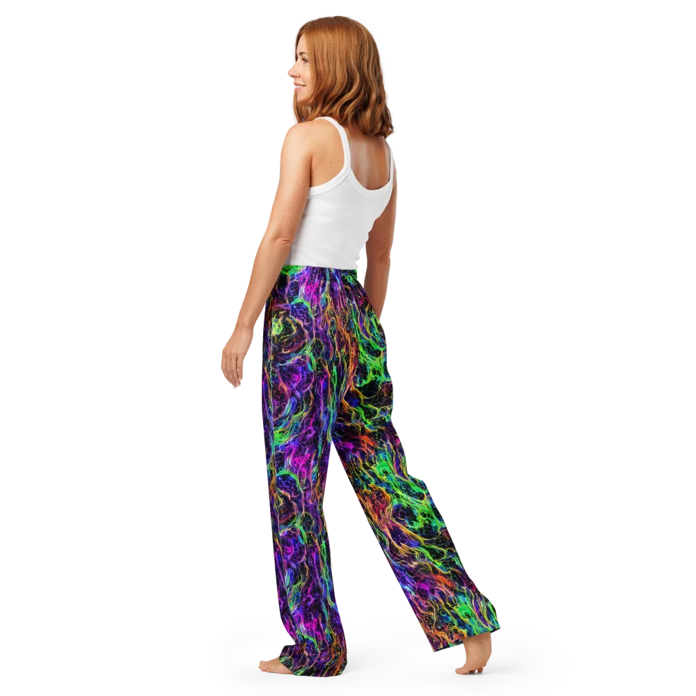 Nightwave Riot on Women's Pajama Pants — Back