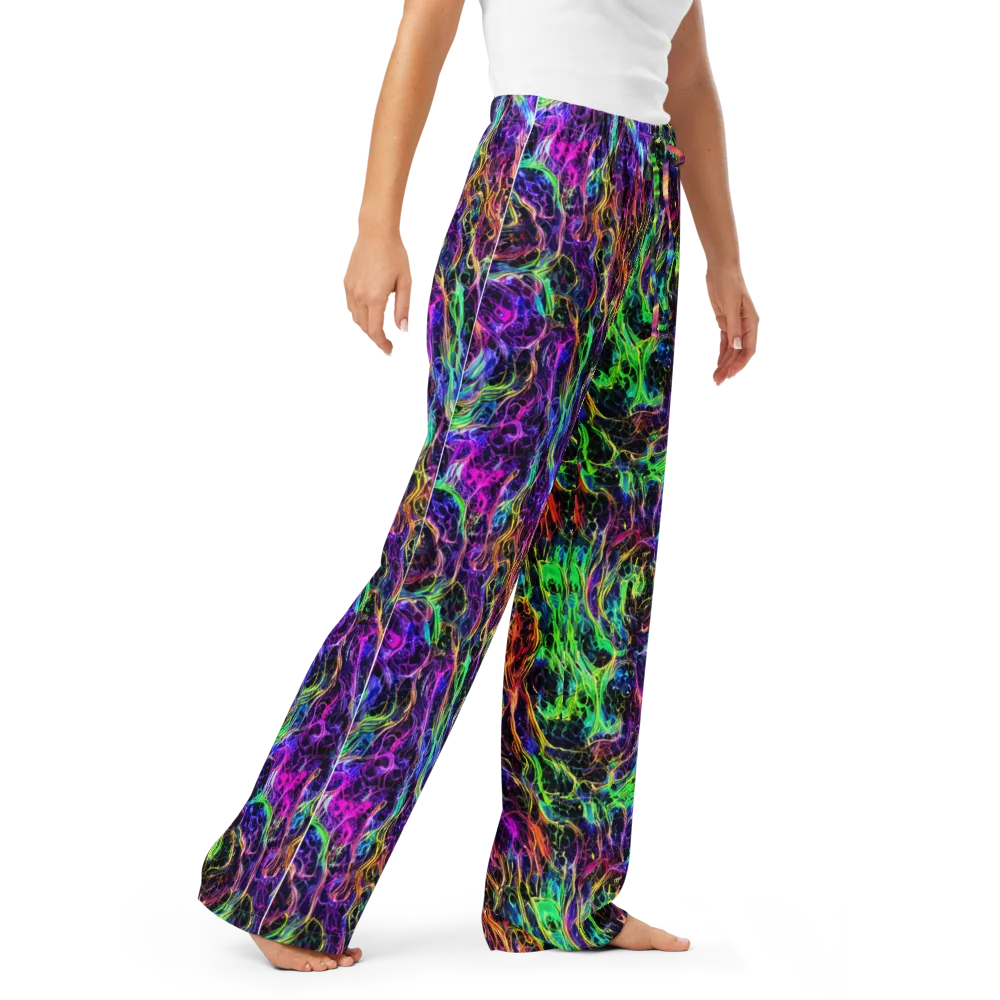 Nightwave Riot on Women's Pajama Pants — Right Front