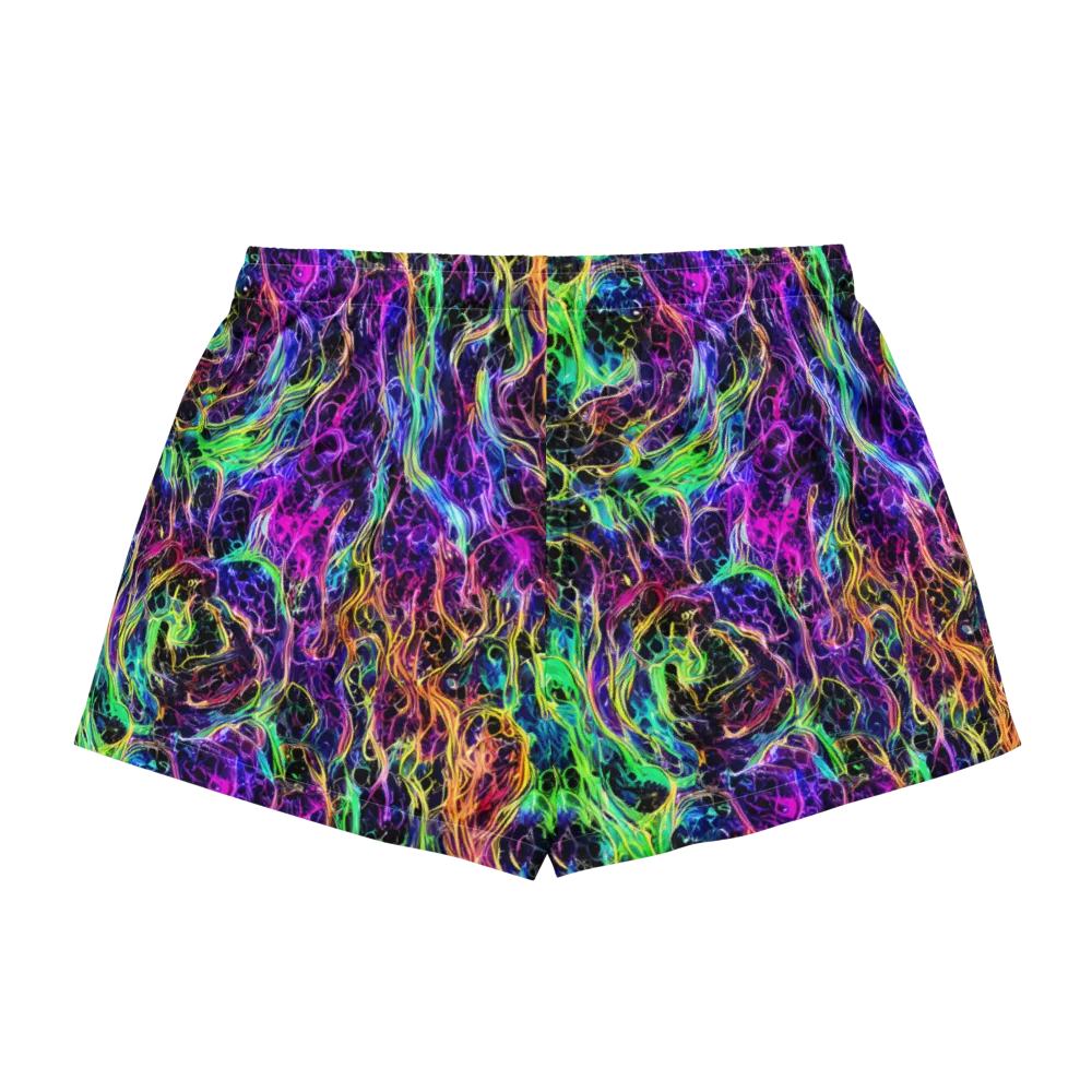 Nightwave Riot on Women's Pajama Shorts — Back