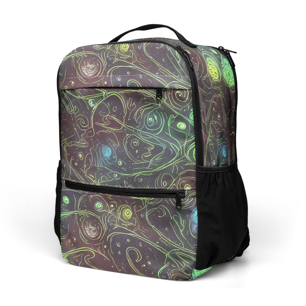 Starfield Scrolls on Utility Backpack — Left Front