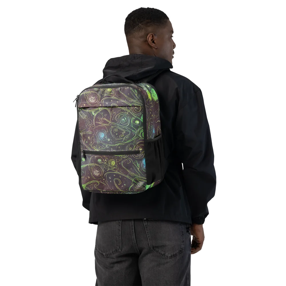 Starfield Scrolls on Utility Backpack — Back