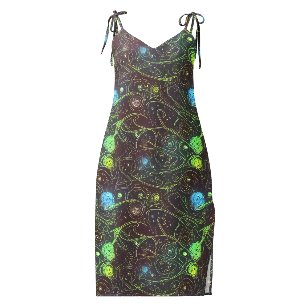 Starfield Scrolls on Slip Dress — Front