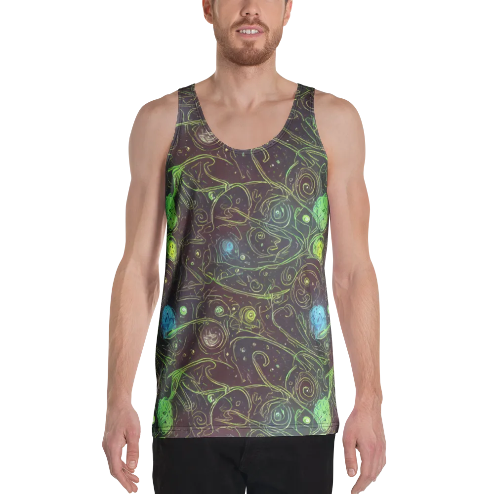 Starfield Scrolls on Men's Tank Top — Front
