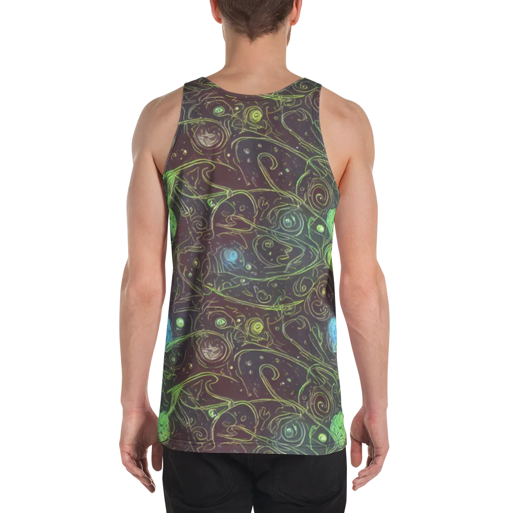 Starfield Scrolls on Men's Tank Top — Back